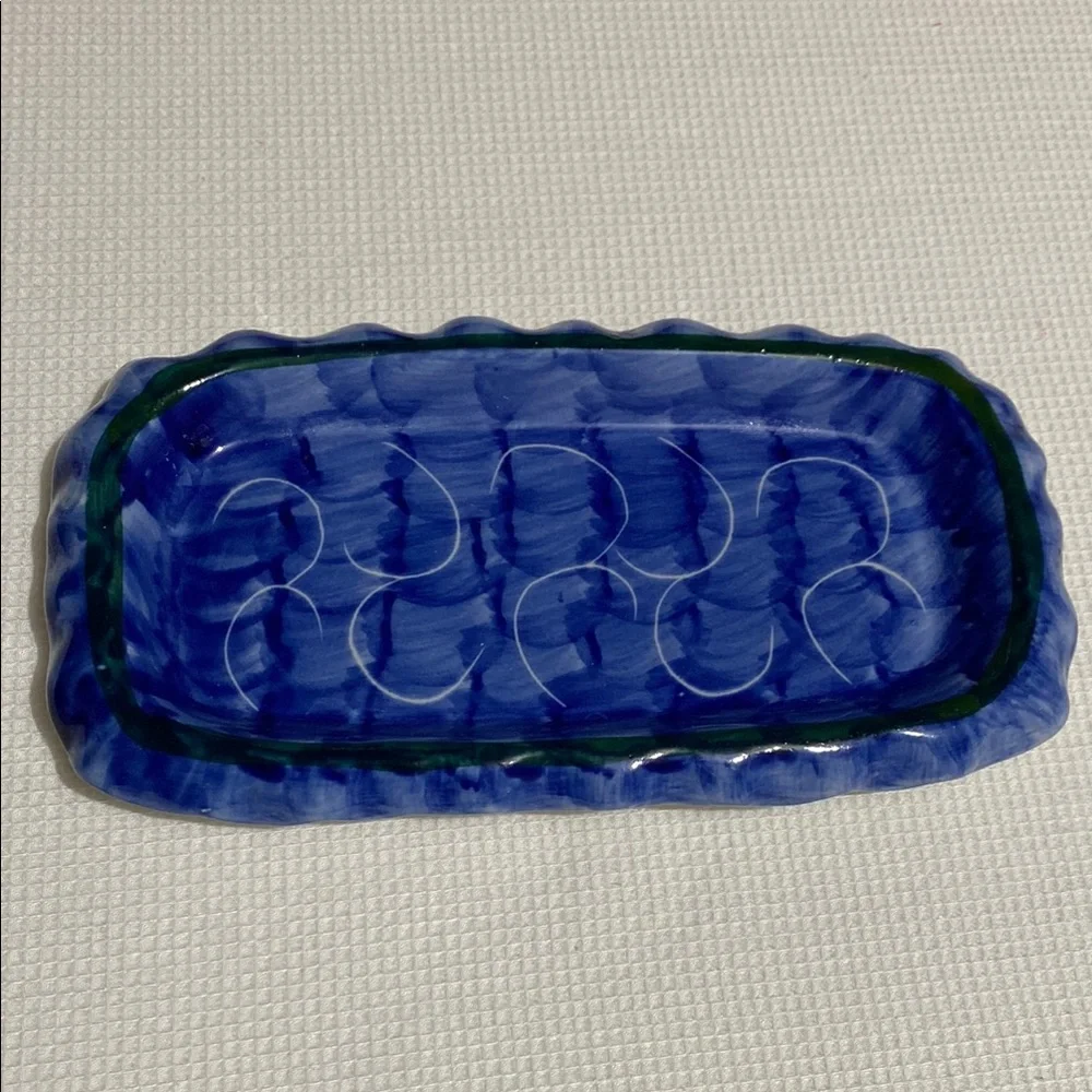 Vintage Strawberry Creamer, Sugar Bowl w/ Lid and Tray Set - Picture 7 of 10